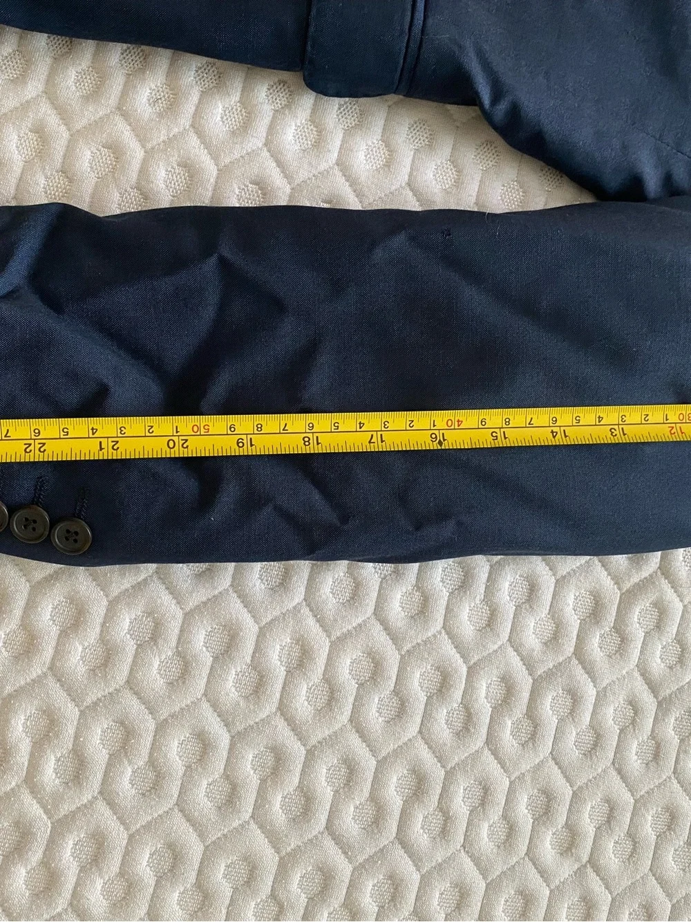 Men's Navy Blue Single-Breasted Blazer with Red Lining